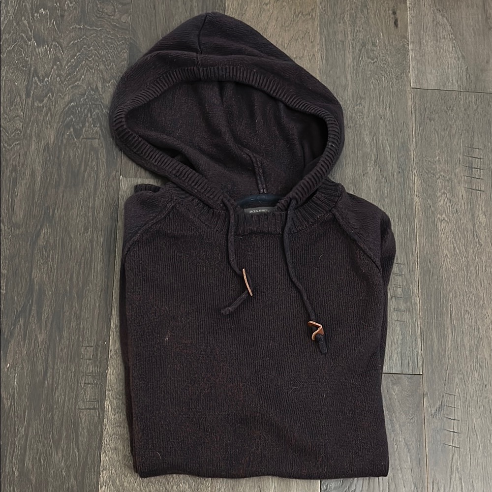 Men's dark purple Hoodie Sweater